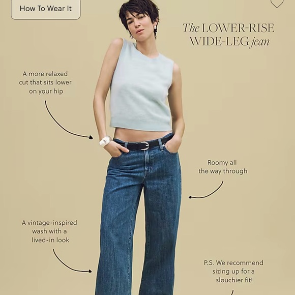 TALL J.CREW WIDE LEG JEANS - Picture 3 of 8